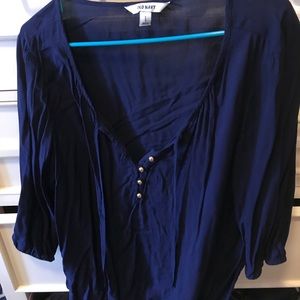 Navy blue blouse